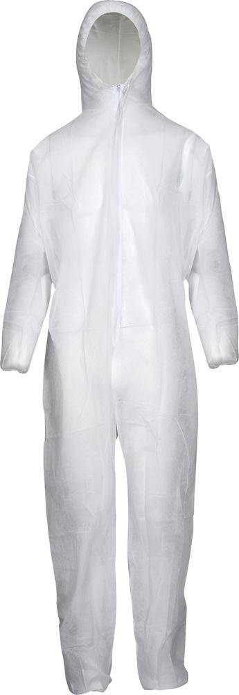 Schutzoverall, PP, 50g/qm, weiß, Gr.L