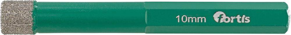 Diamantbohrer 10 mm, sechskant mit Kühlwachs FORTIS