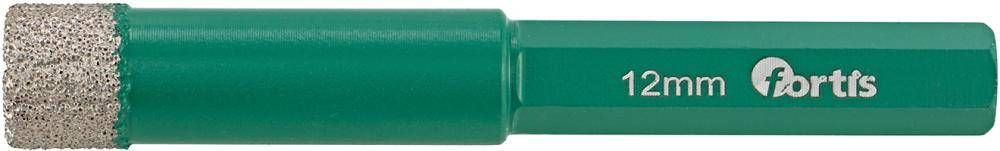 Diamantbohrer 12 x 65 mm, sechskant mit Kühlwachs FORTIS