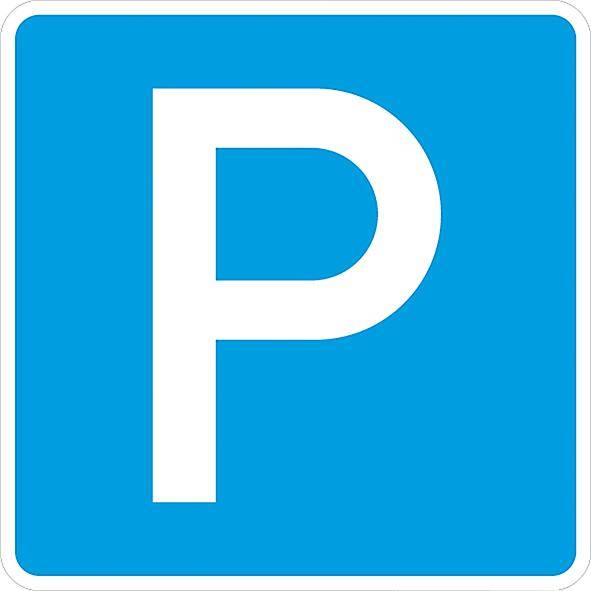 Verkehrszeichen 314, 600x600 mm, Parken, RAL-Gütezeichen Folie RA1