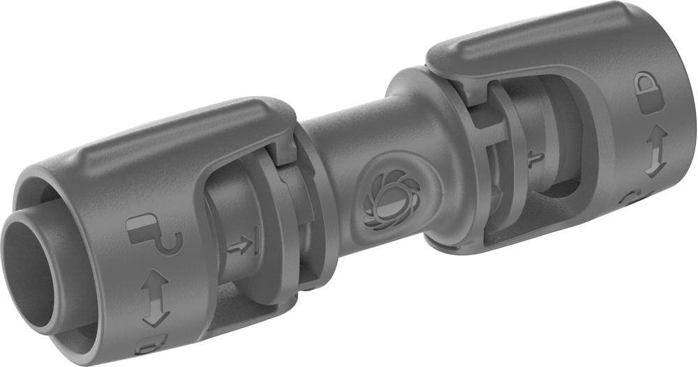 Gardena 13203-20, Rohrverbindung, Tropfbewässerungssystem, Kunststoff, Schwarz, 13 mm, 1 Stück(e)