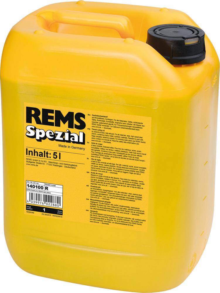 Spezial-Gewindeschneidstoff 140100 R Inhalt 5 l Gebindeart Kanister pH-Wert sauer