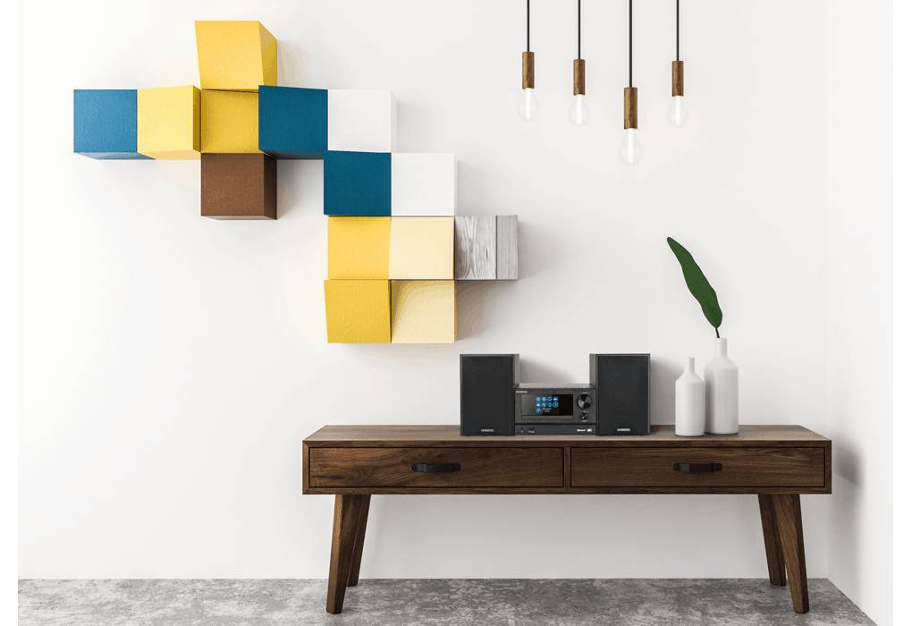 Kenwood Electronics Kenwood M-7000S, Home-Audio-Minisystem, Schwarz, 1 Disks, 30 W, 2-Wege, 6 Ohm