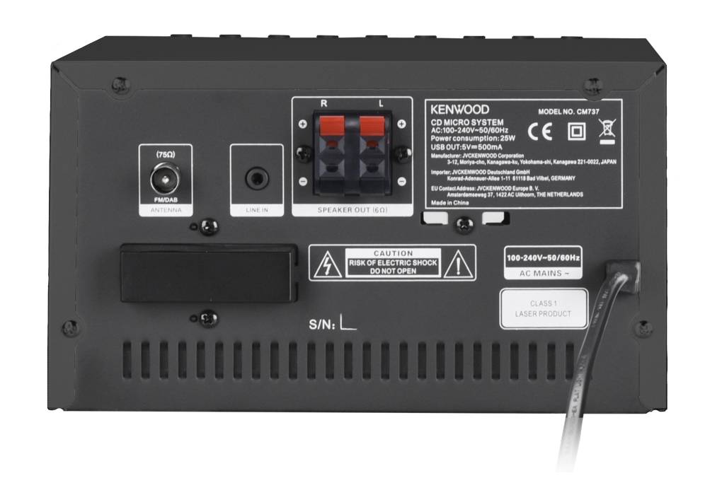 Kenwood Electronics Electronics Kenwood M-7000S Home Audio Mini System Black 1 Disc - Lautsprecher - 7.1