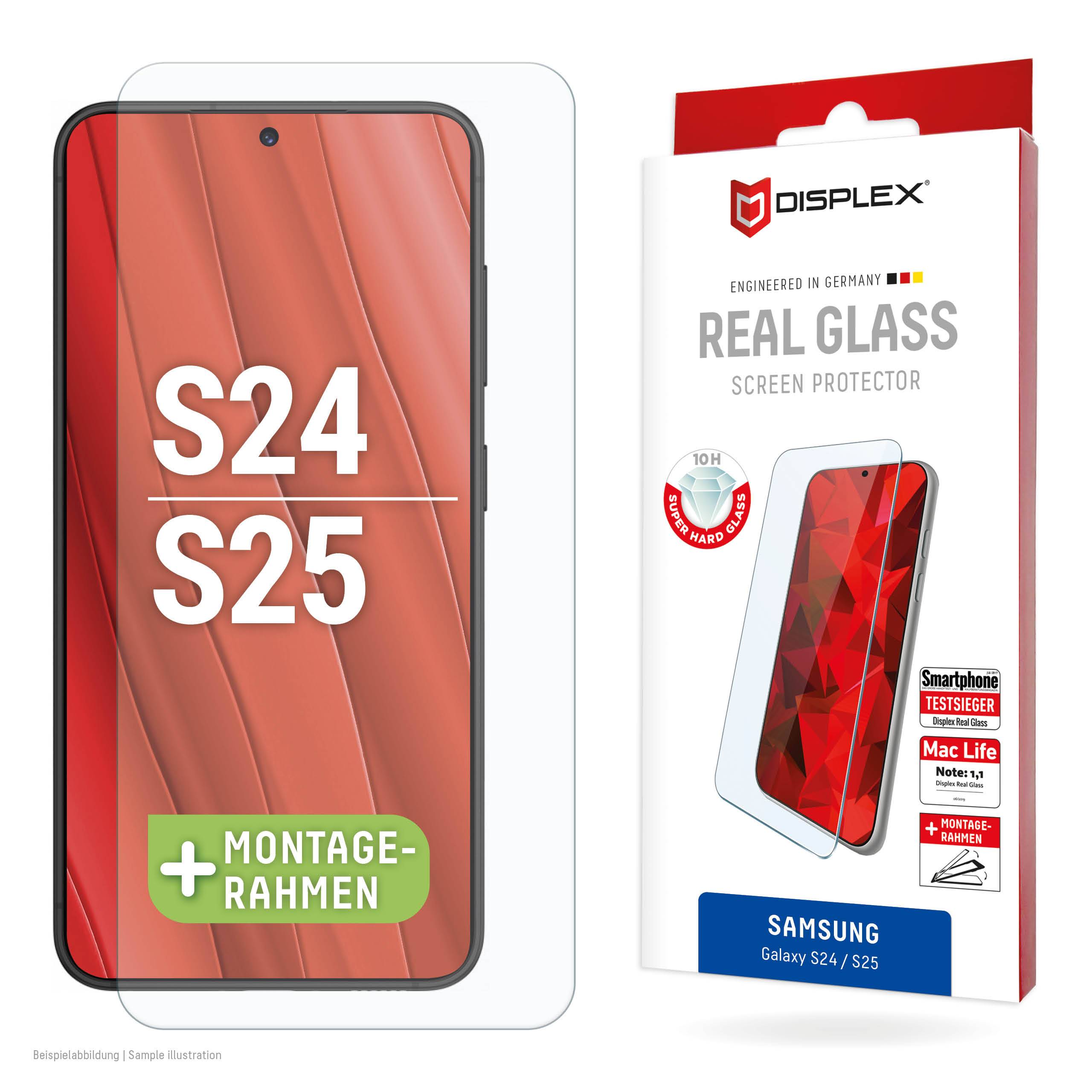 Displex Panzerglas 2D/ Clear (10H) für Samsung Galaxy S24/S25 01895