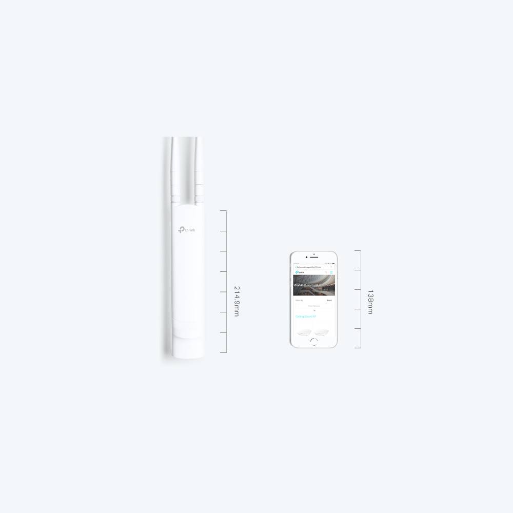 TP-LINK EAP113-Outdoor, 2,4 GHz, 300 Mbit/s, 64-bit WEP, 128-bit WEP, 152-bit WEP, HTTPS, SNMP,