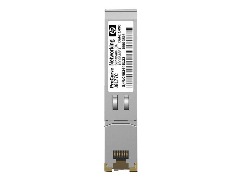 HPE - SFP (Mini-GBIC)-Transceiver-Modul - 1GbE - 1000Base-T - RJ-45 - für HPE 1810, 1910, 20p 10/100/1000, 2610, 3500, 6