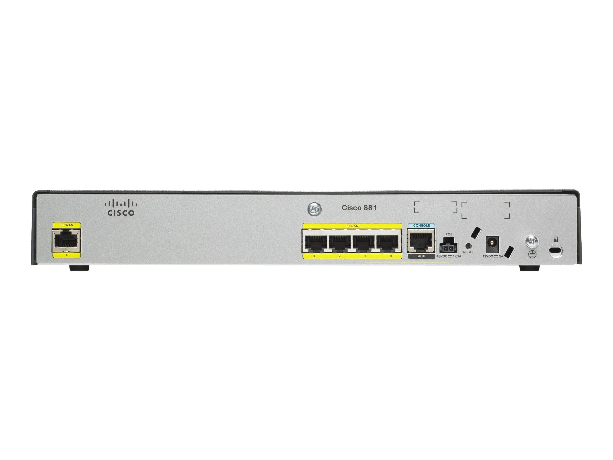 Cisco CISCO881G-A-K9 Router - 4-Port-Switch (integriert) Netzwerkgerät Computertechnik/Netzwerktechnik/WLAN-Router