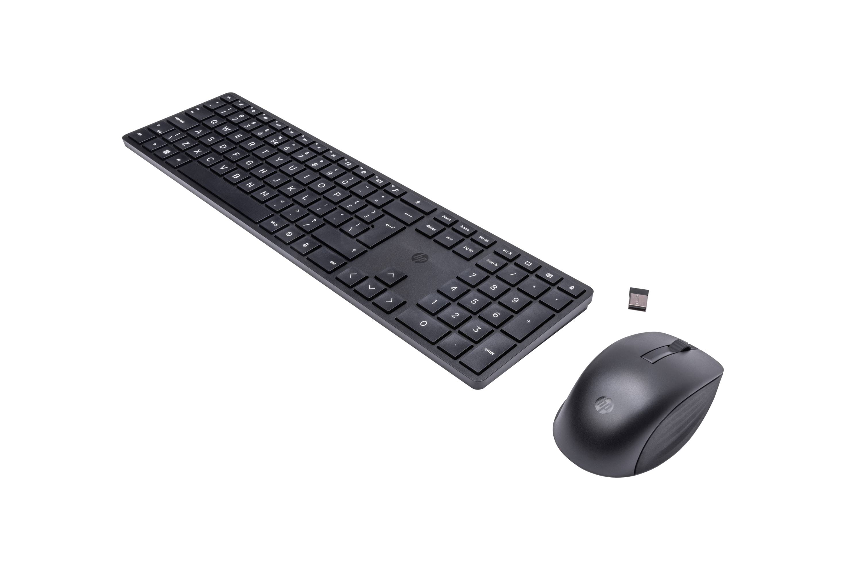 HP 650 Tastatur og mus-sæt TrådløsSchwarz - für Laptop 15-dw1025nk; Pavilion