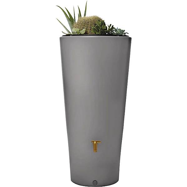 Regenspeicher VASO UV- und witterungsbeständig Volumen 220 l zinkgrau. Otto Graf GmbH | Kunststofferzeugnisse