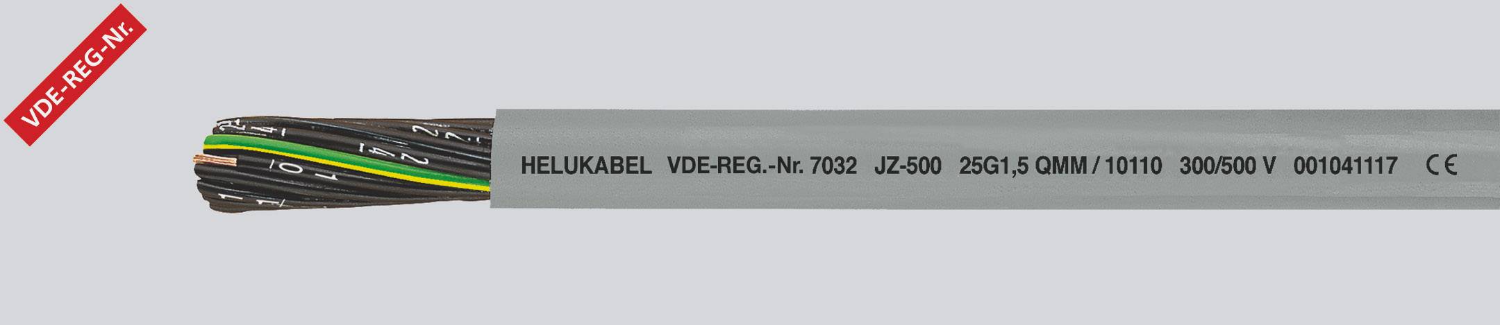 HELU JZ-500-PVC 3G 0,75qmm Grau Steuerleitung 10031