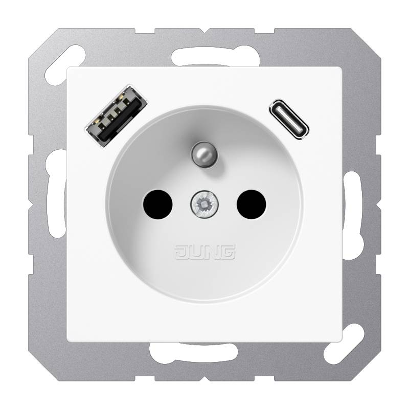 Steckdose Frz/Belg m. A1520F-15CAWWUSB Typ AC