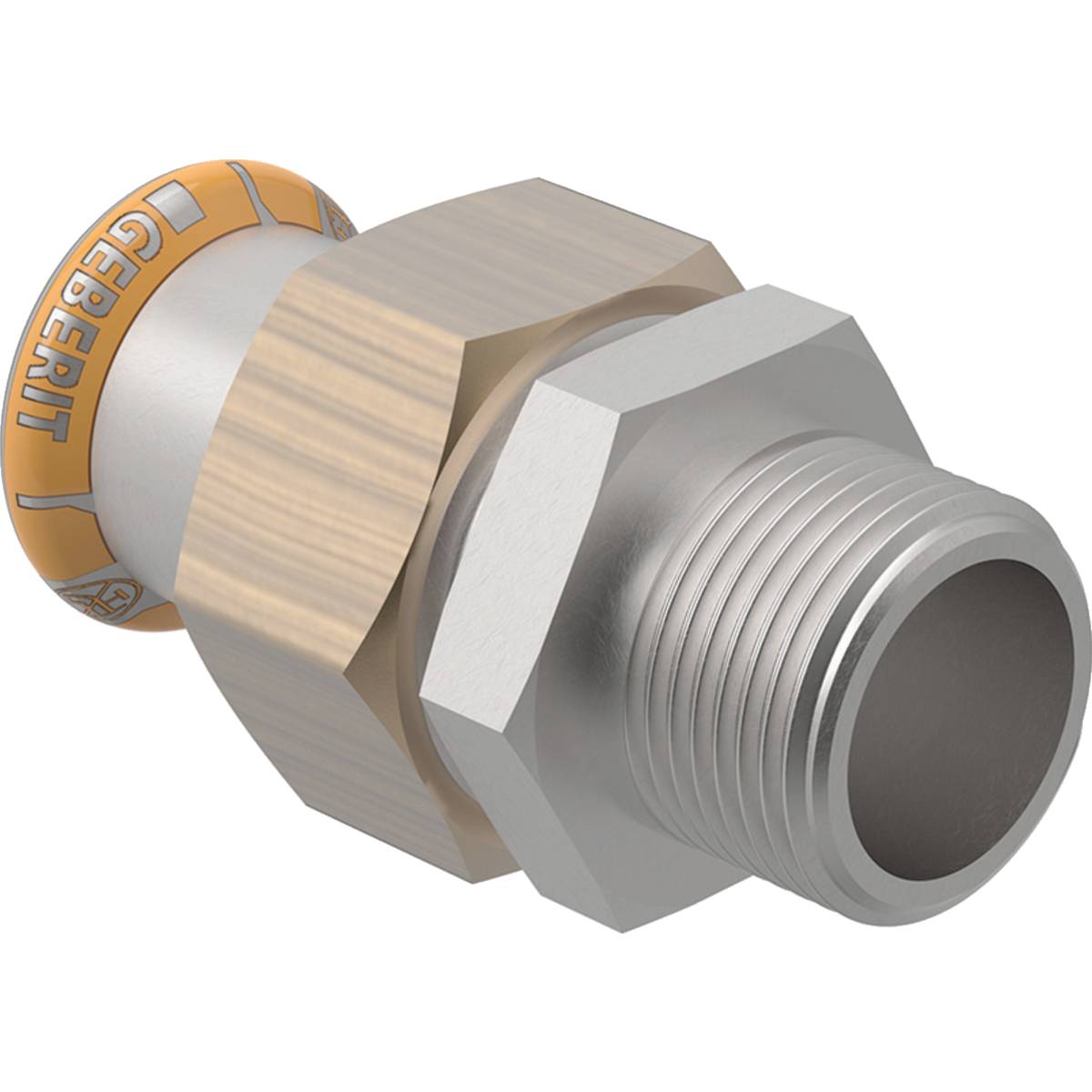 Geberit GE Mapress Therm, Uebergangsverschraubung, d28mm, R1, NPW, 1 Stk.