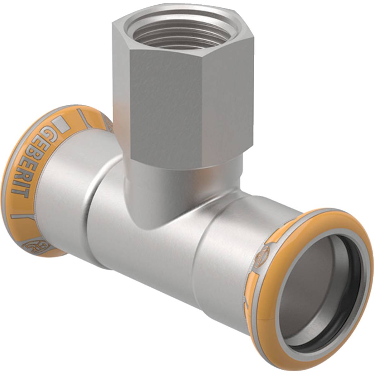 Geberit GE Mapress Therm T-Stück, d35, Rp3/4, 35mm, NPW, 1 Stk.