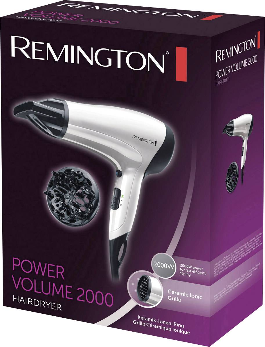 Remington D3015 Ionen-Haartrockner weiß/schwarz