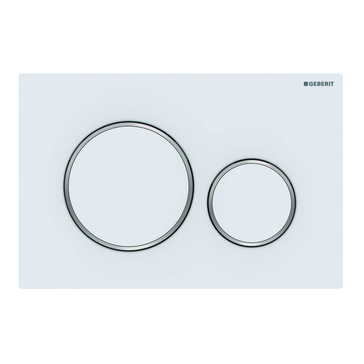 Geberit 115882JT1, Sigma20 Betätigungsplatte Round weiß matt