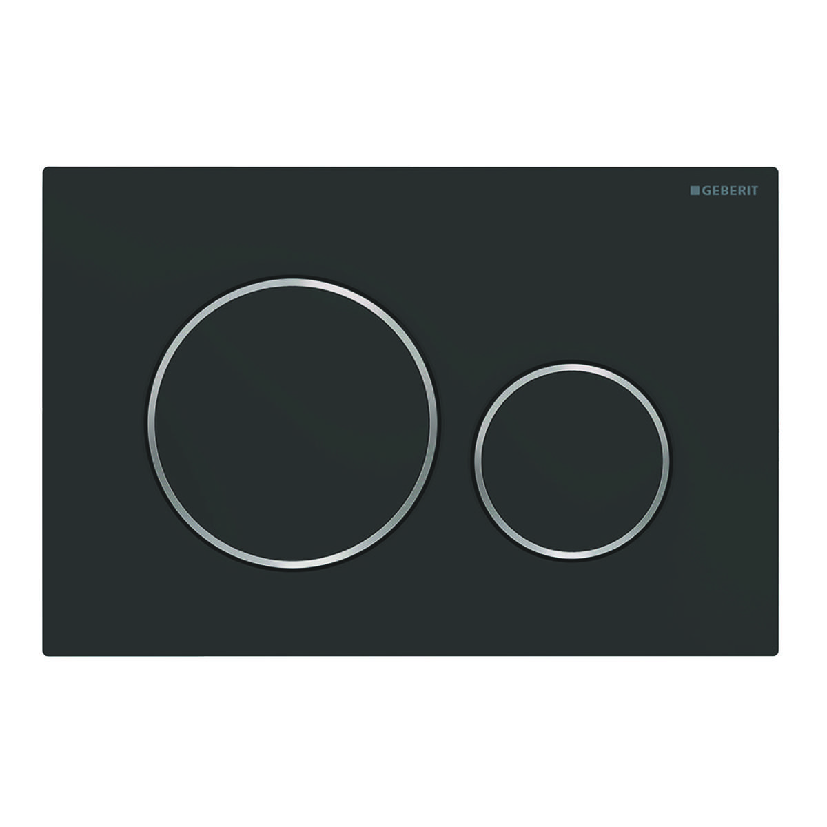 Geberit 115882141, Sigma20 Betätigungsplatte Round schwarz matt
