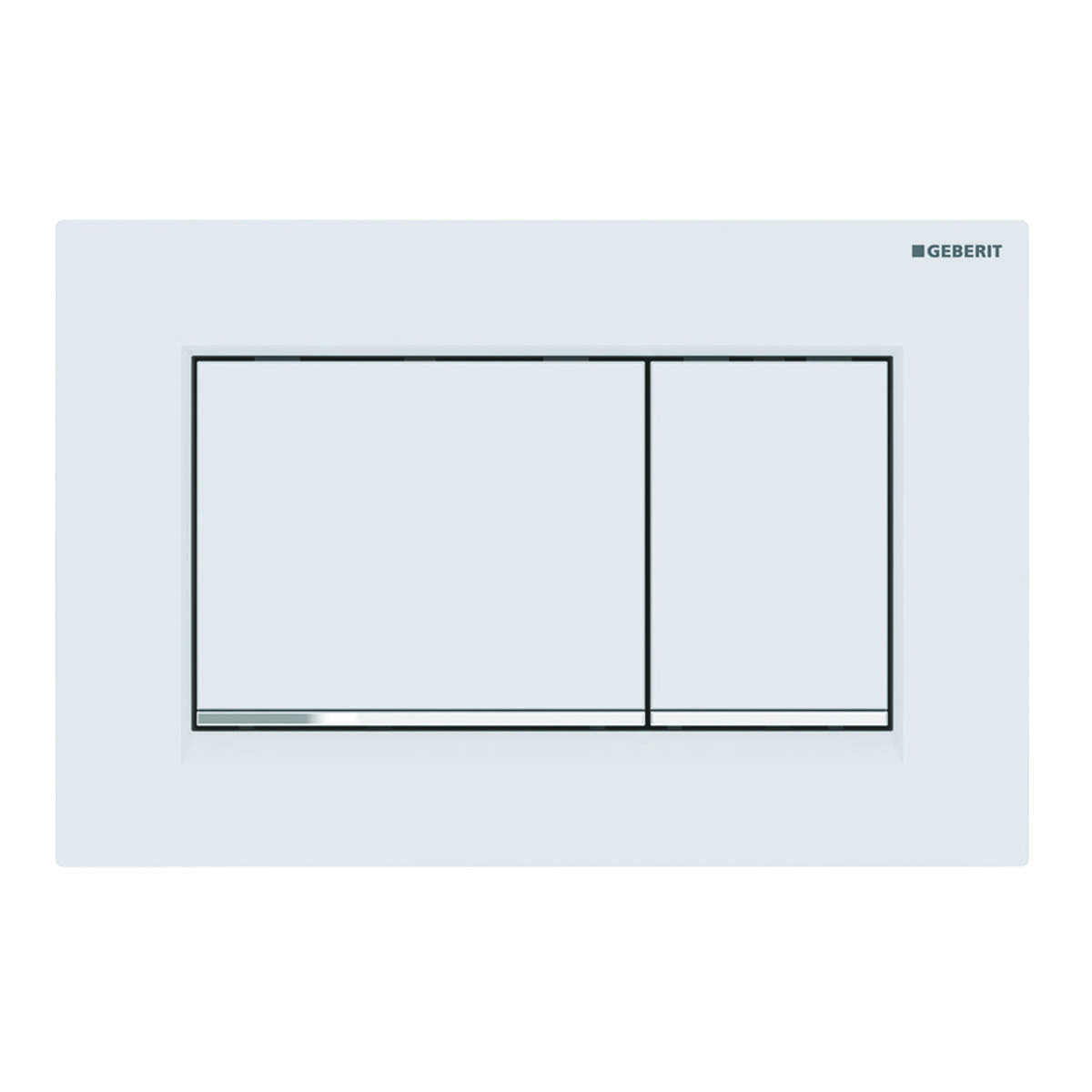 Geberit 115883JT1, Sigma20 Betätigungsplatte Square weiß matt