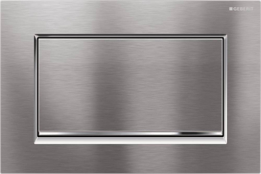 Geberit 115893KX1, Sigma10 Betätigungsplatte Square chrom gebürstet