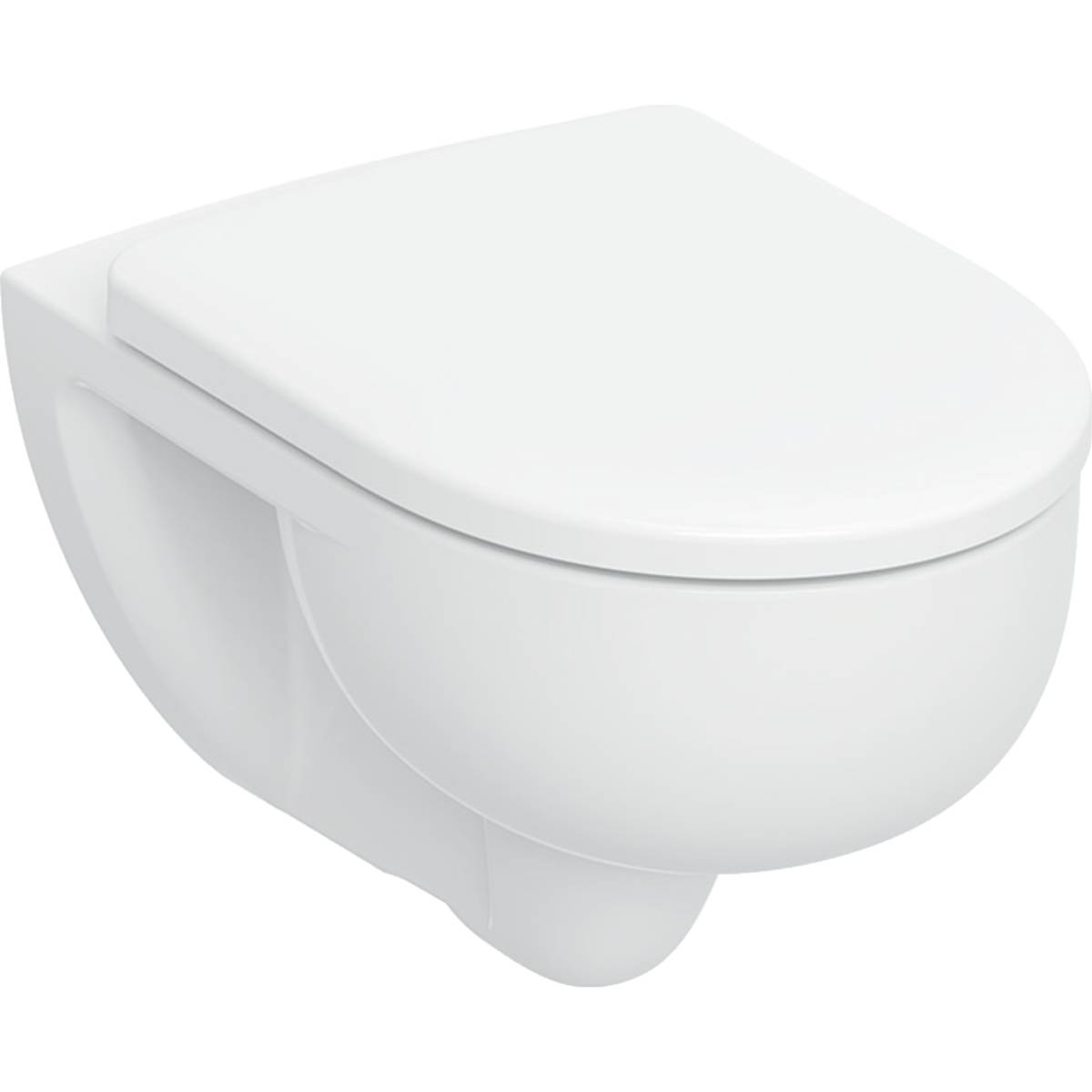 Geberit Renova Set Wand-WC Tiefspüler TurboFlush mit WC-Sitz T 54cm Absenkautomatik QR verriegelbar Befestigung von