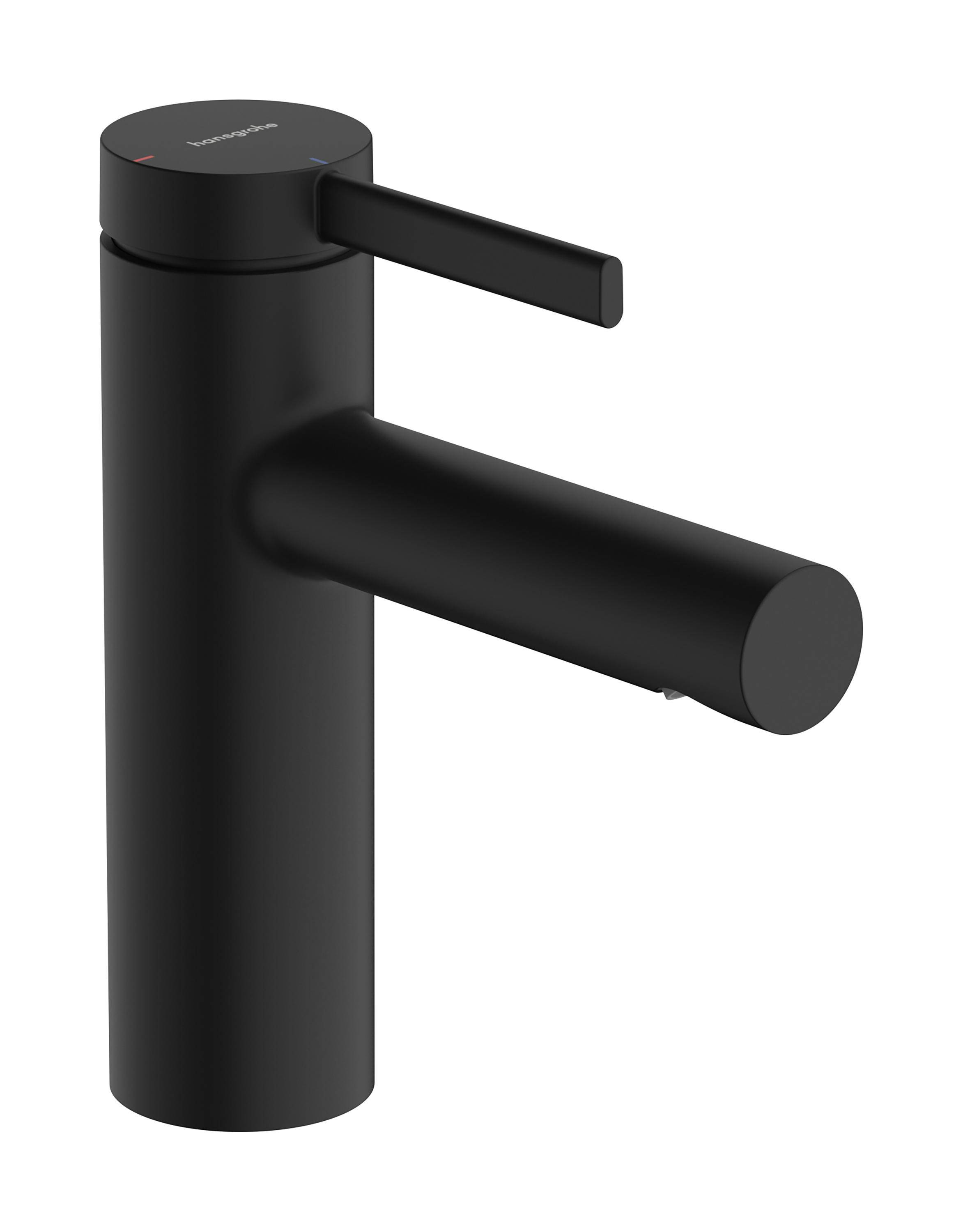 Hansgrohe Zesis S Einhebel-Waschtischmischer 100 CoolStart mit Zugstangen-Ablaufgarnitur, Mattschwarz