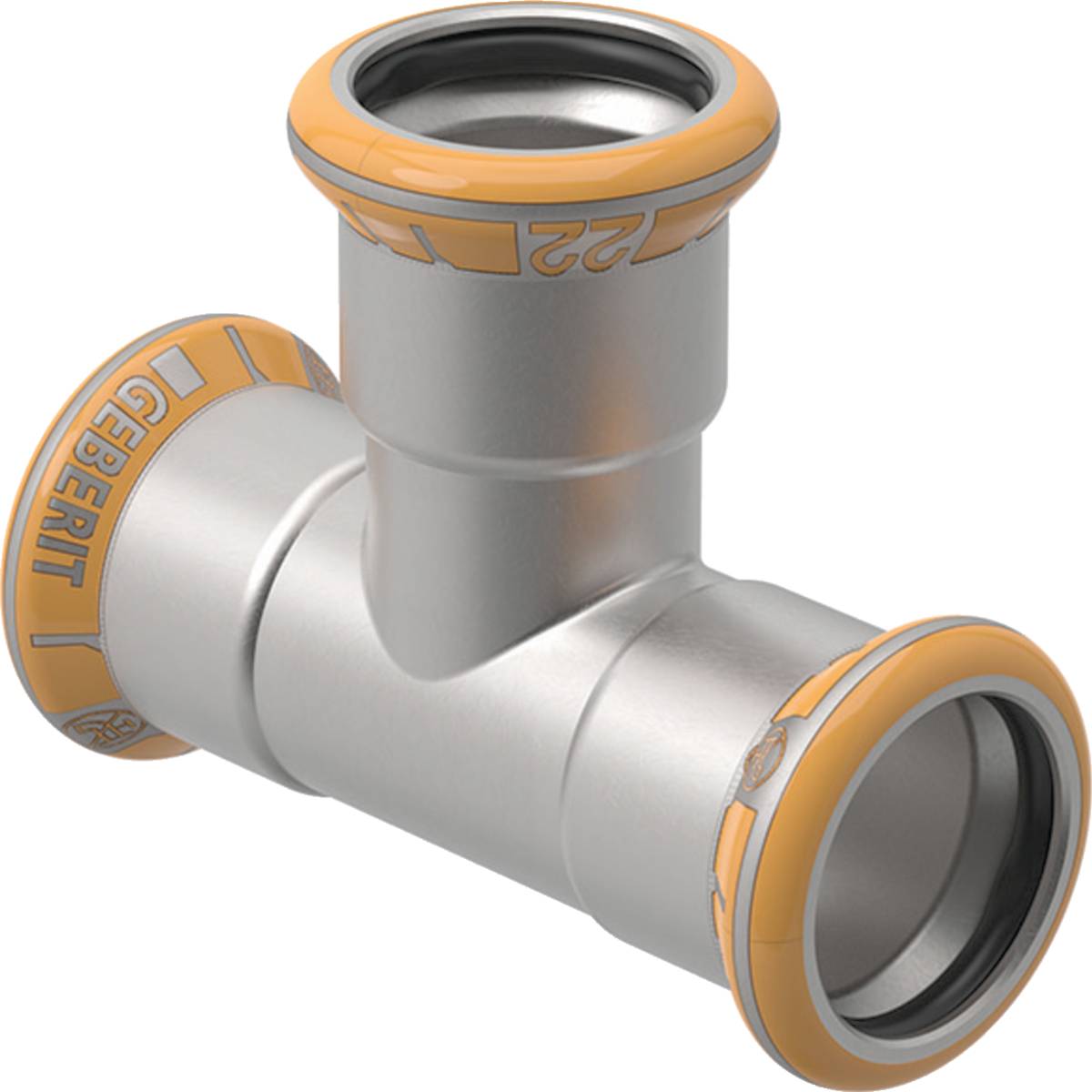 Geberit GE Mapress Therm T-Stück, egal, D 35 mm, NPW, 1 Stk.