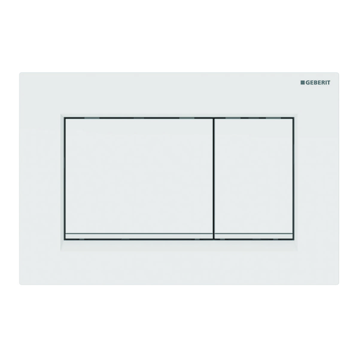 Geberit 115883111, Sigma20 Betätigungsplatte Square weiß