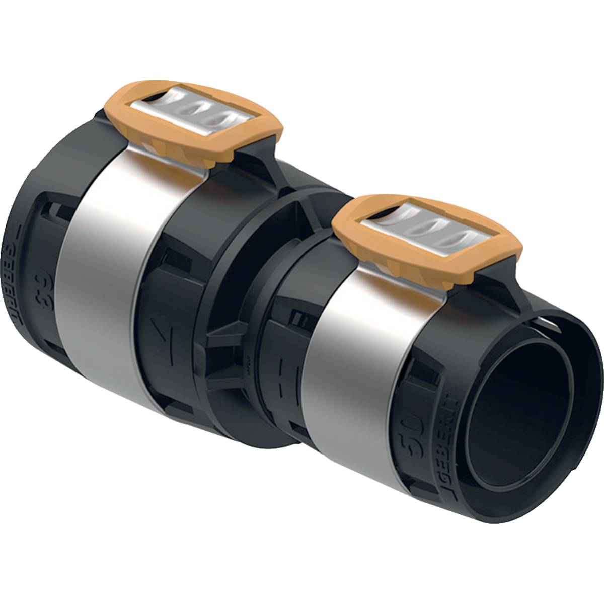 Geberit Reduktion FlowFit, 75x63mm, PPSU, Schwarz, 620057001