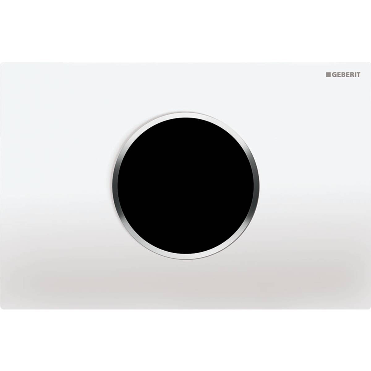 Geberit 115907KJ6, Sigma10 Betätigungsplatte Round netzbetrieben, weiß/chrom