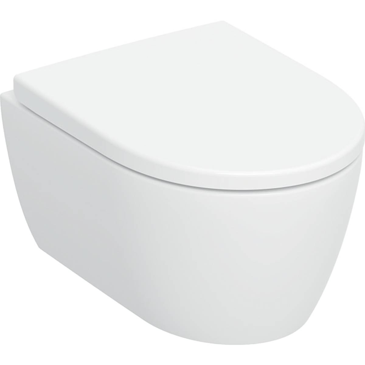 Geberit iCon Set WWC-T Turboflush vkA verkuerzte Ausladung, mit WC-Sitz, 1 Stk.