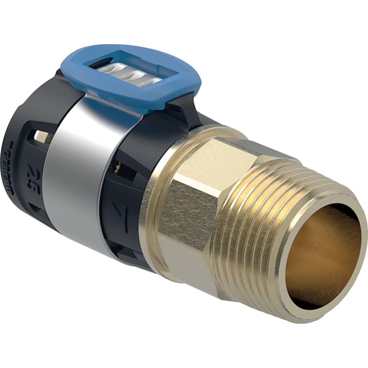 Geberit GE FlowFit, Übergang AG, SiBr, d32mm, R3/4, 1 Stk.