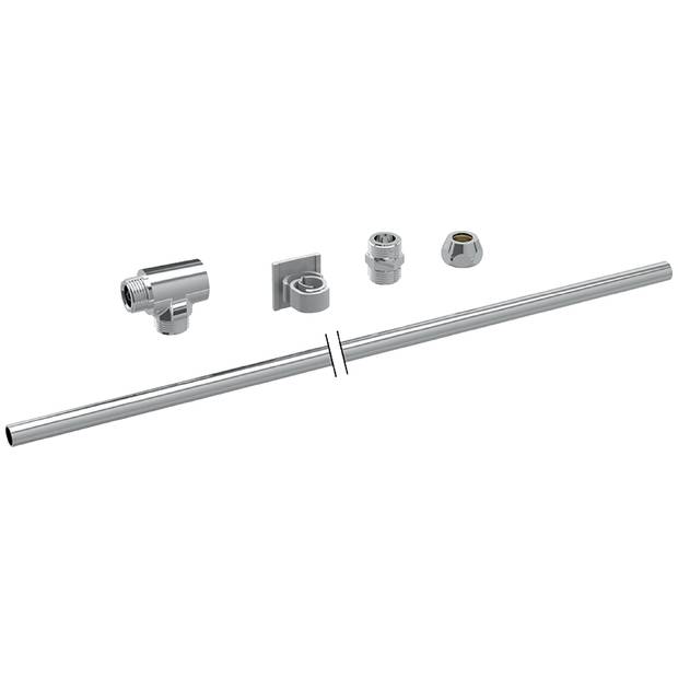 Geberit Wasseranschlussset für AquaClean Tuma, G 3/8", 0,5m Kupferrohr, verchromt