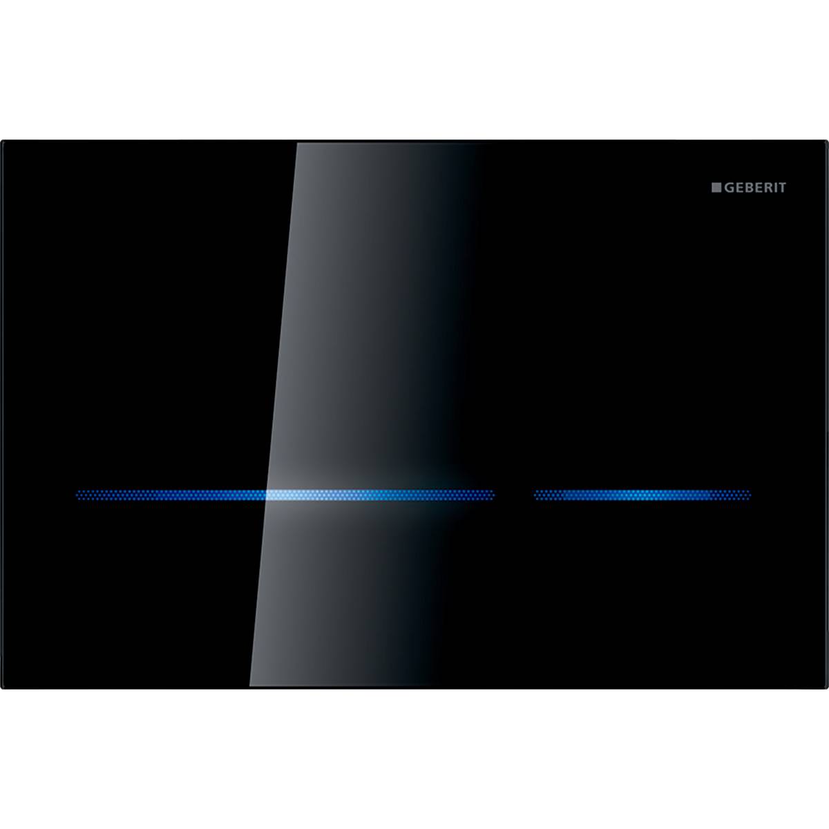 Geberit 116090SG6, Sigma80 Betätigungsplatte Square netzbetrieben, schwarz
