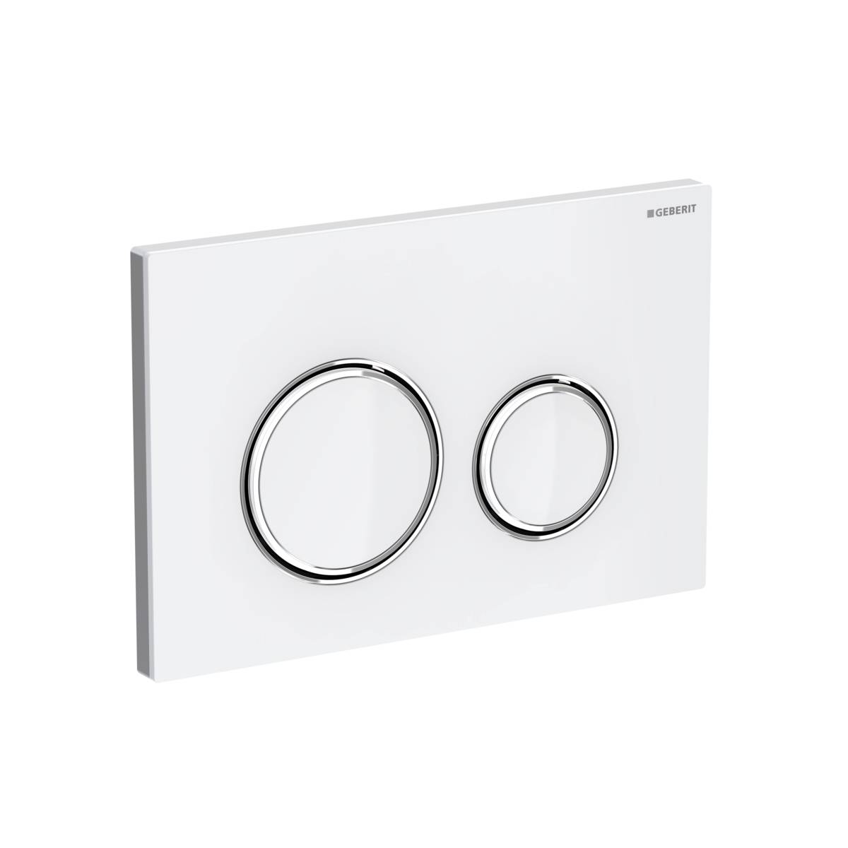 Geberit 115884SI1, Sigma50 Betätigungsplatte Round weiß