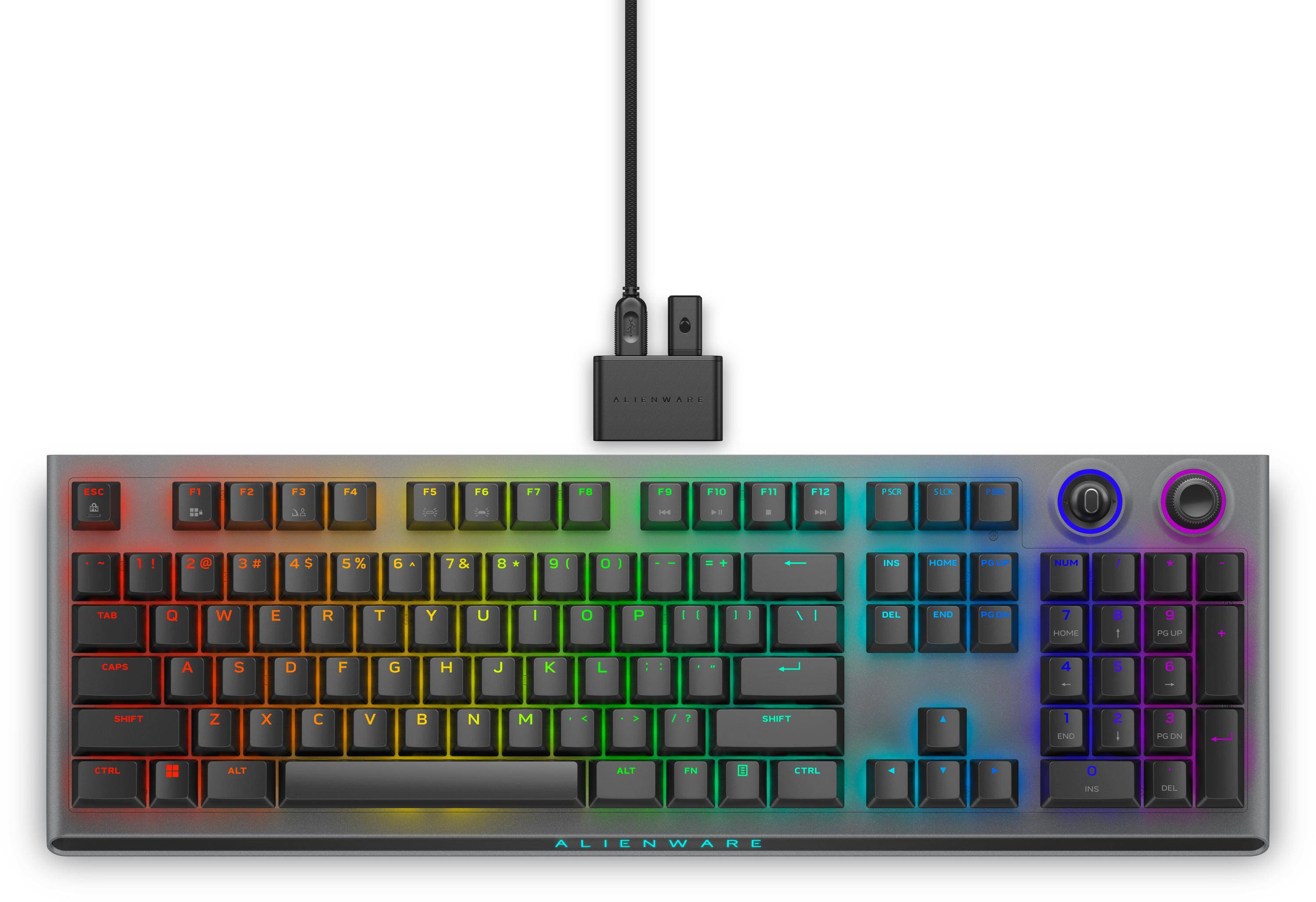 Alienware Tri-Mode AW920K Tastatur Mekanisk AlienFX per-nøgle RGB/16,8 millioner