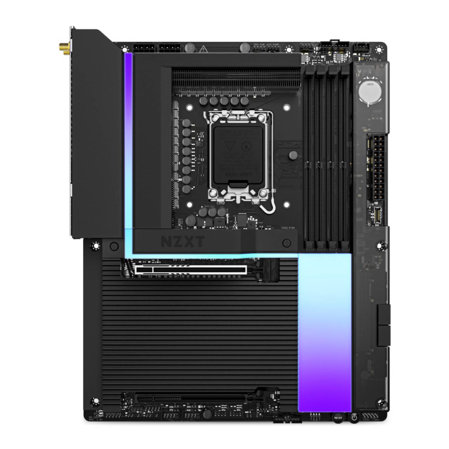 NZXT N9 Z890 - Motherboard - ATX - LGA1851 Sockel - Z890 Chipsatz - USB-C 3.2 Gen 2x2, USB 3.2 Gen 2, USB 3.2 Gen 1, USB