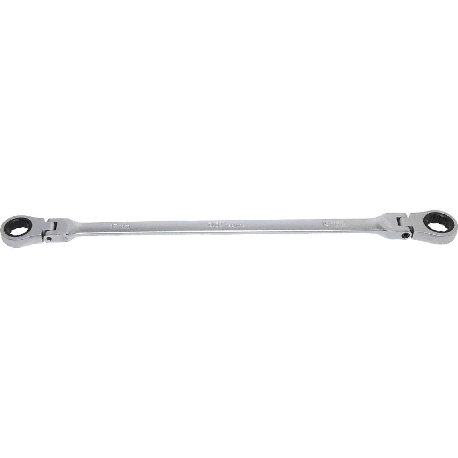BGS technic Doppel-Ratschen-Gelenkschlüssel | SW 17 x 19 mm