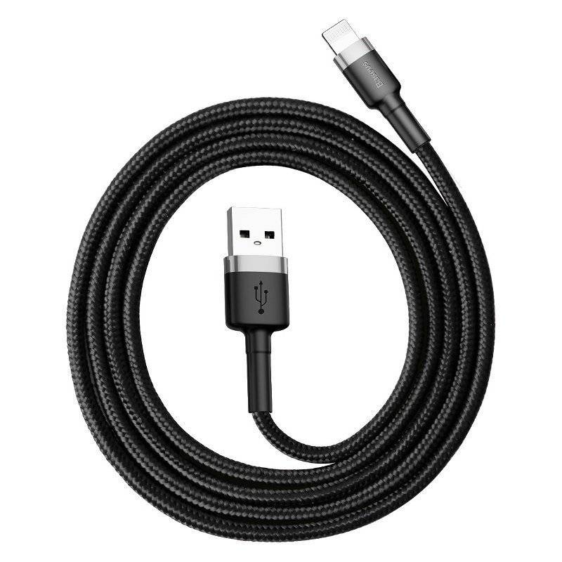 Baseus Cafule USB Lightning Kabel 1,5A 2m (Grau+Schwarz)