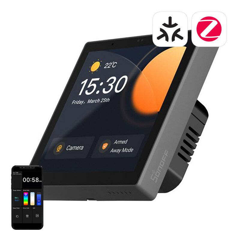 Smart Control Panel WiFi/Bluetooth/ZigBee Matter Sonoff NSPanel Pro (schwarz)