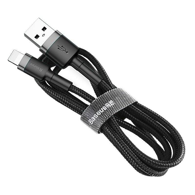 Baseus Cafule USB Lightning Kabel 1,5A 2m (Grau+Schwarz)