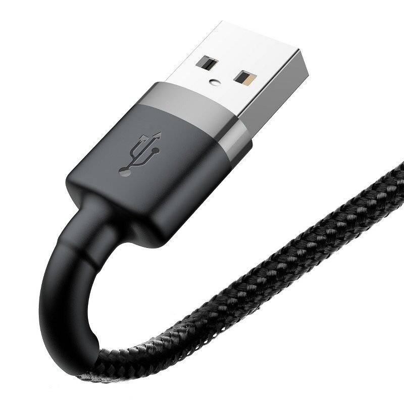 Baseus Cafule USB Lightning Kabel 1,5A 2m (Grau+Schwarz)