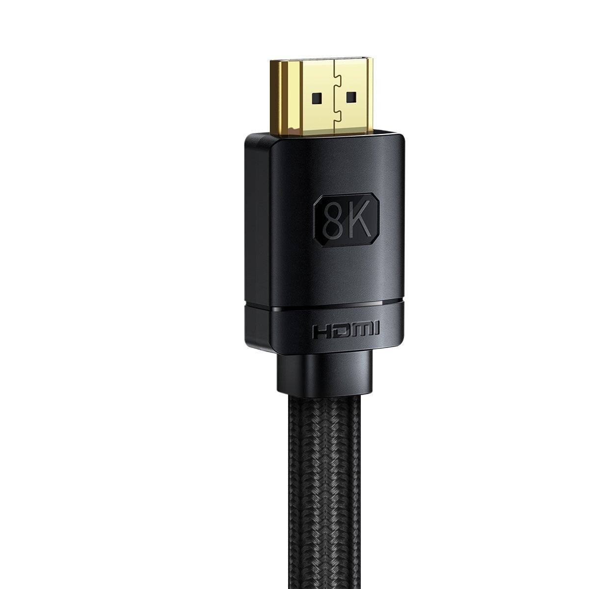 Baseus High Definition Series HDMI 2.1 Kabel, 8K 60Hz, 3D, HDR, 48Gbps, 3m (schwarz)