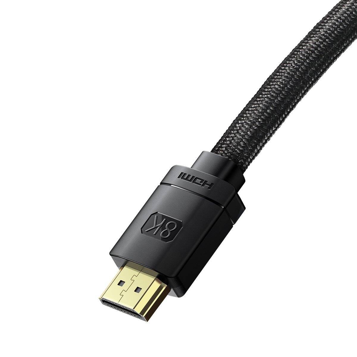 Baseus High Definition Series HDMI 2.1 Kabel, 8K 60Hz, 3D, HDR, 48Gbps, 3m (schwarz)