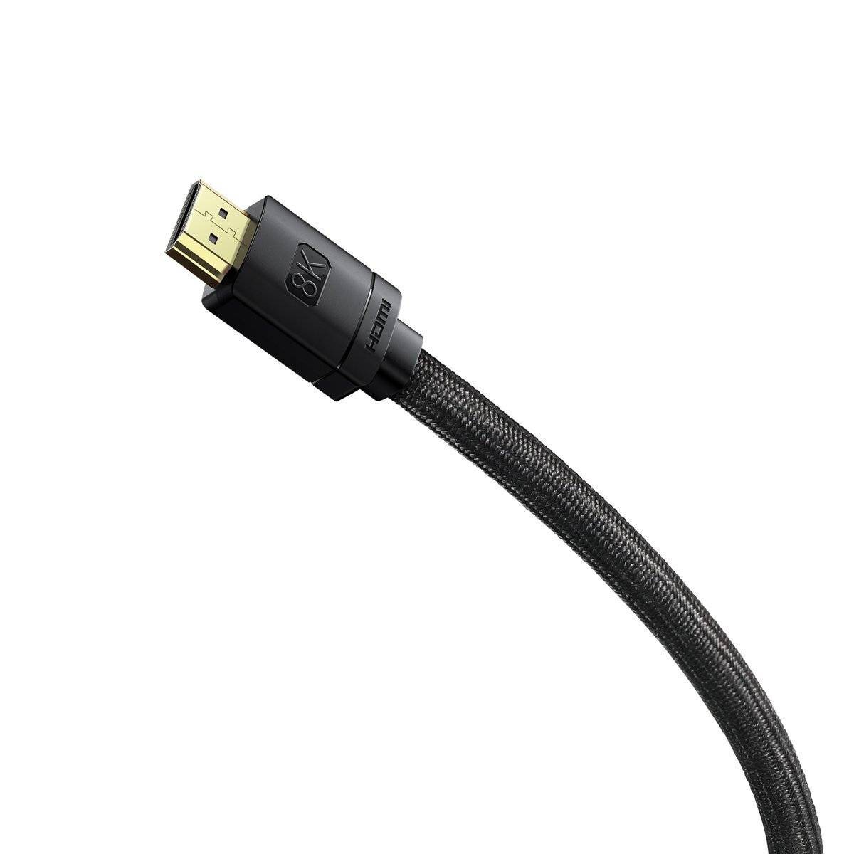 Baseus High Definition Series HDMI 2.1 Kabel, 8K 60Hz, 3D, HDR, 48Gbps, 3m (schwarz)