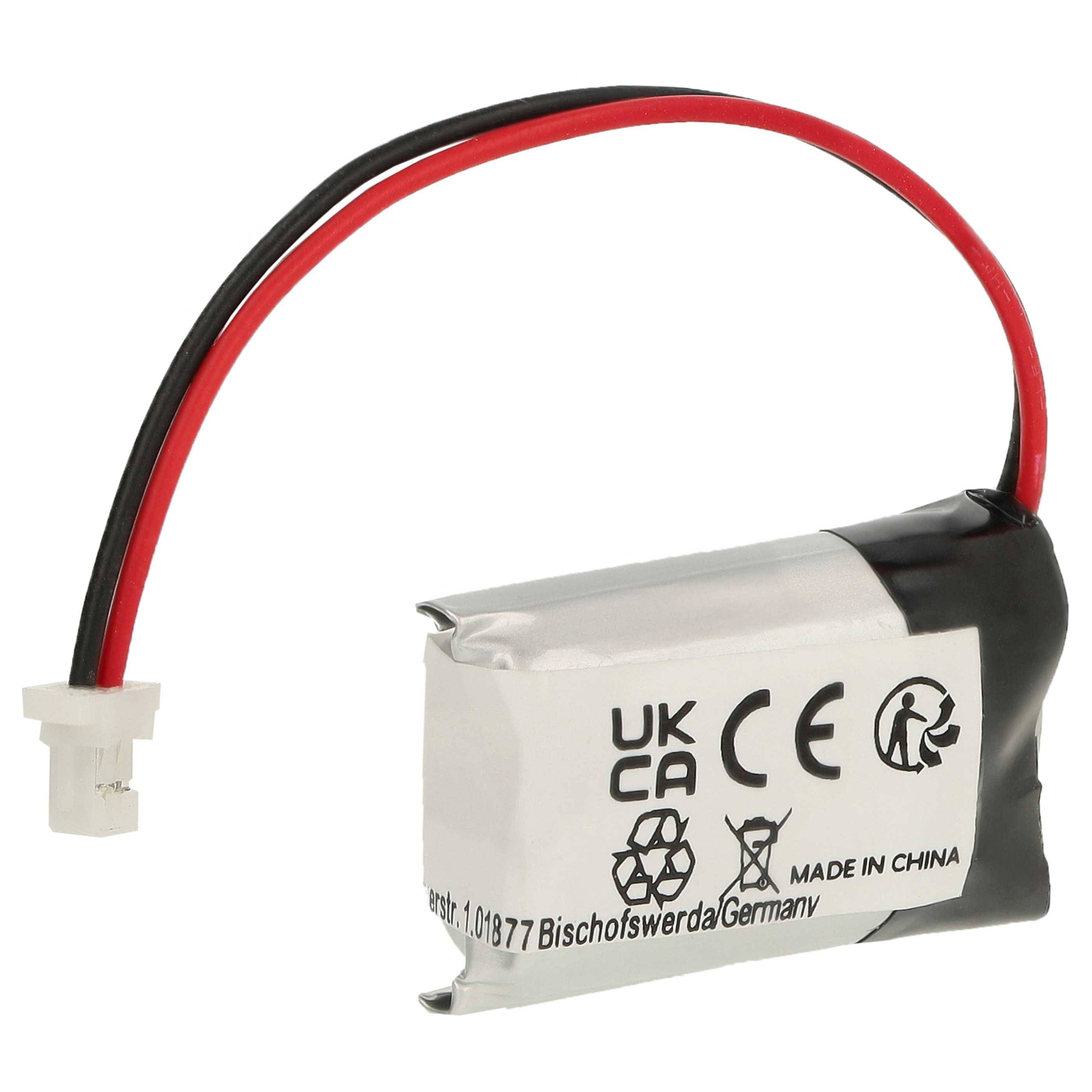 vhbw 3x Akku kompatibel mit DR!FT Modellbau (150mAh, 3,7V, Li-Polymer, Schwarz Silber, 15 x 19 x 8 mm, SH1.0-2P Male)