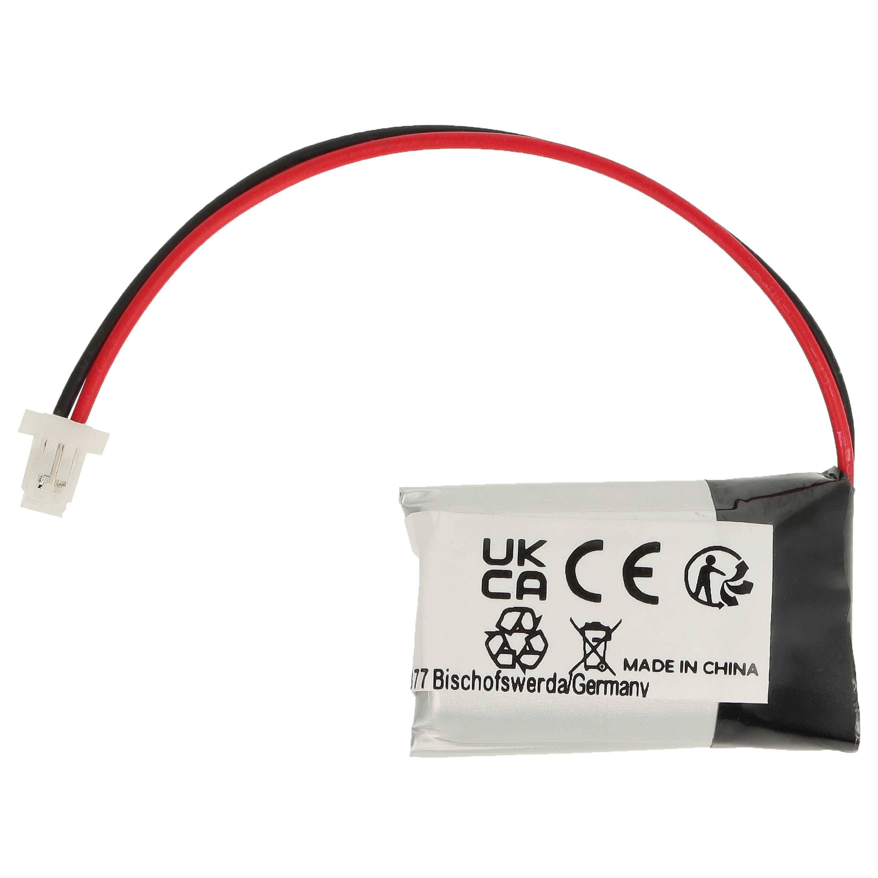 vhbw 3x Akku kompatibel mit Sturmkind DR!FT Modellbau (150mAh, 3,7V, Li-Polymer, Schwarz Silber, 15 x 19 x 8 mm