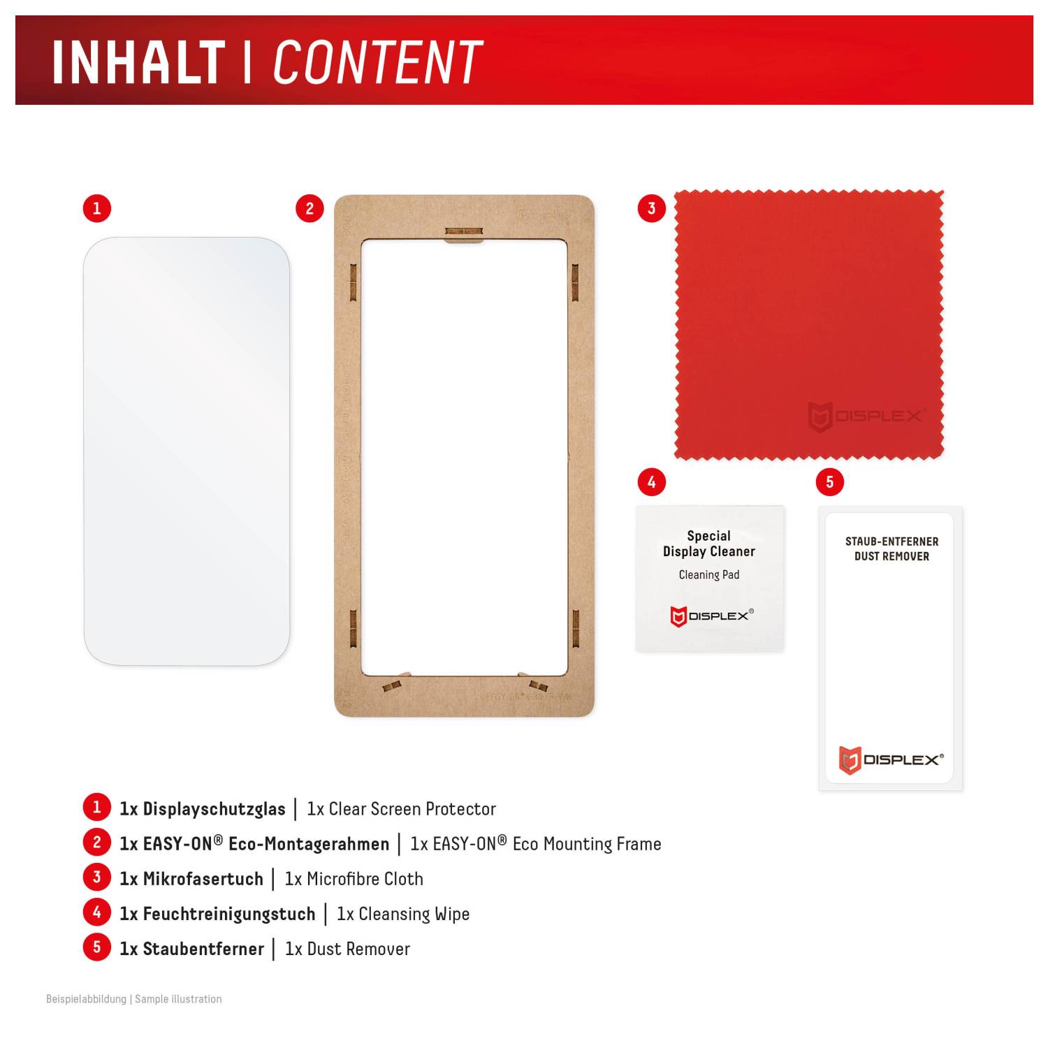Displex Panzerglas 2D/ Clear (10H) für Samsung Galaxy S24/S25 01895