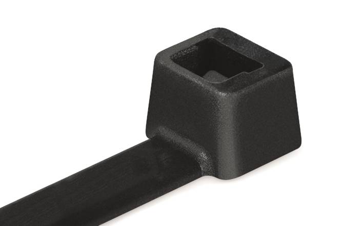 Hellermann UB385C-B-PA66-BK(100) Kabelbinder 390x4,7 schwarz 138-00050 (Inhalt 100 Stück)