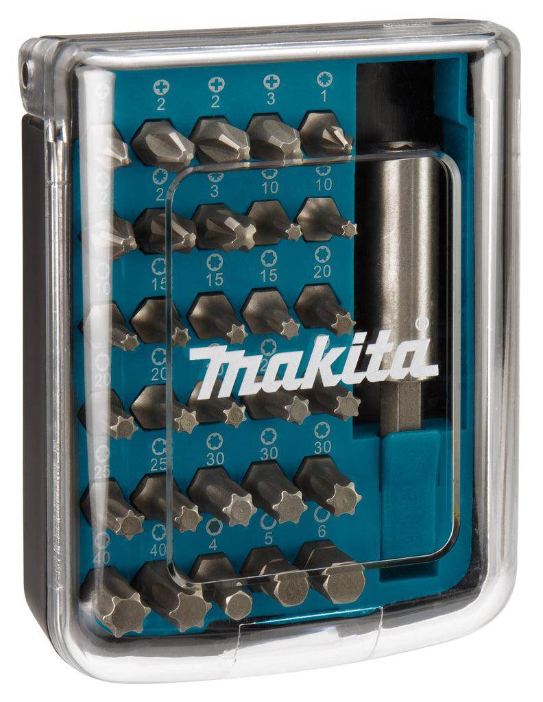 Makita D-34936, 31 Stück(e), Clutch C, Sechskant (imperial), Hex (metrisch), Mutterndreher, Phillips, Kunststoff