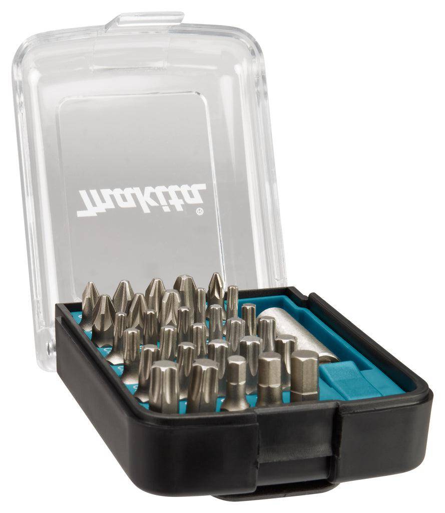 Makita D-34936, 31 Stück(e), Clutch C, Sechskant (imperial), Hex (metrisch), Mutterndreher, Phillips, Kunststoff